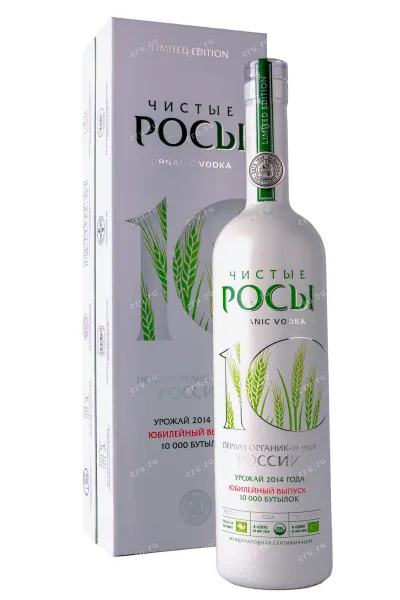 Водка Чистые Росы юбилейная в подарочной коробке  0.7 л