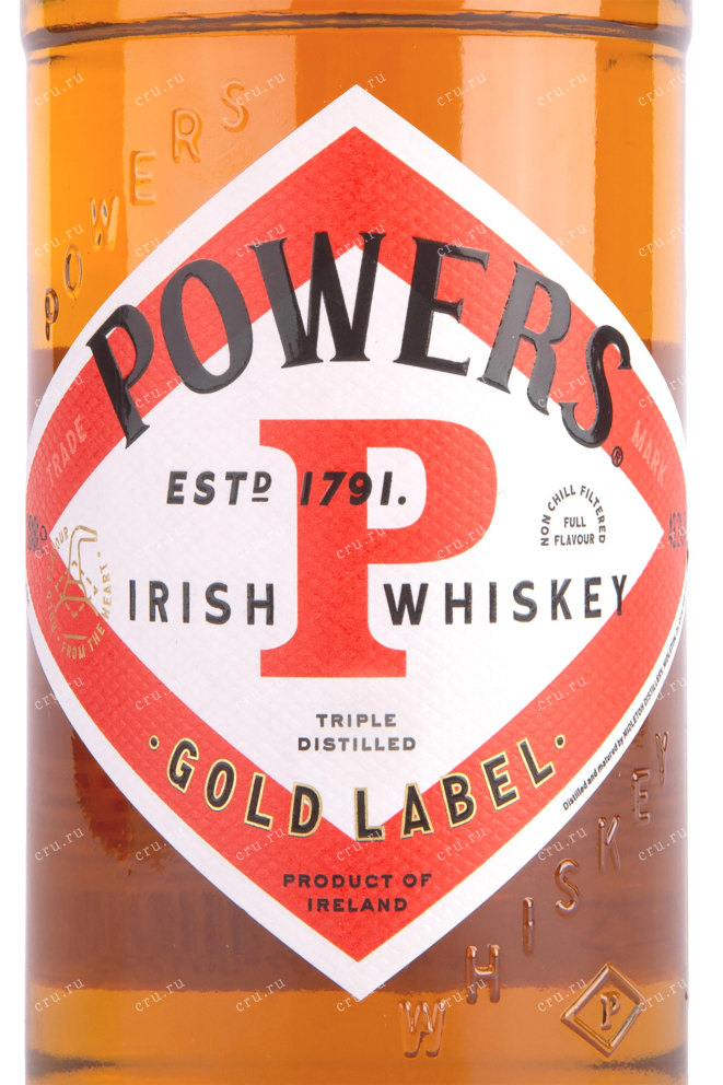 Этикетка Powers Gold Label with gift box 0.7 л