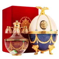 Водка Императорская Коллекция Супер Премиум Фаберже бело-синее  0.7 л