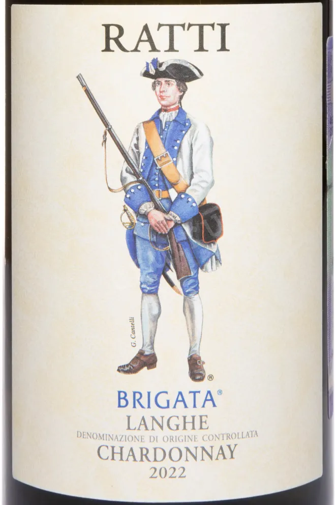 Этикетка Brigata Langhe Chardonnay 2022 0.75 л