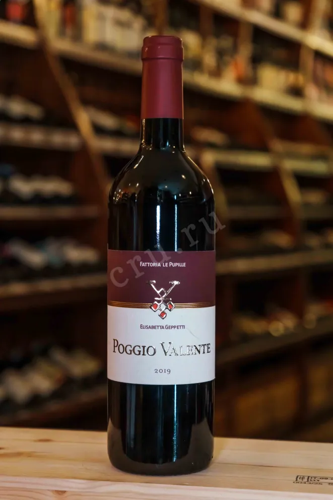 В магазине Крю Профи Fattoria Le Pupille Poggio Valente Rosso Toscana IGT 2019 0.75 л