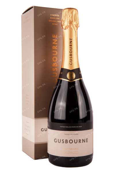 Игристое вино Gusbourne Brut Reserve gift box 2018 0.75 л