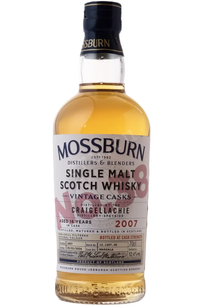 Бутылка Mossburn Craigellachie 16 Years Old in Gift Box 2007 0.7 л
