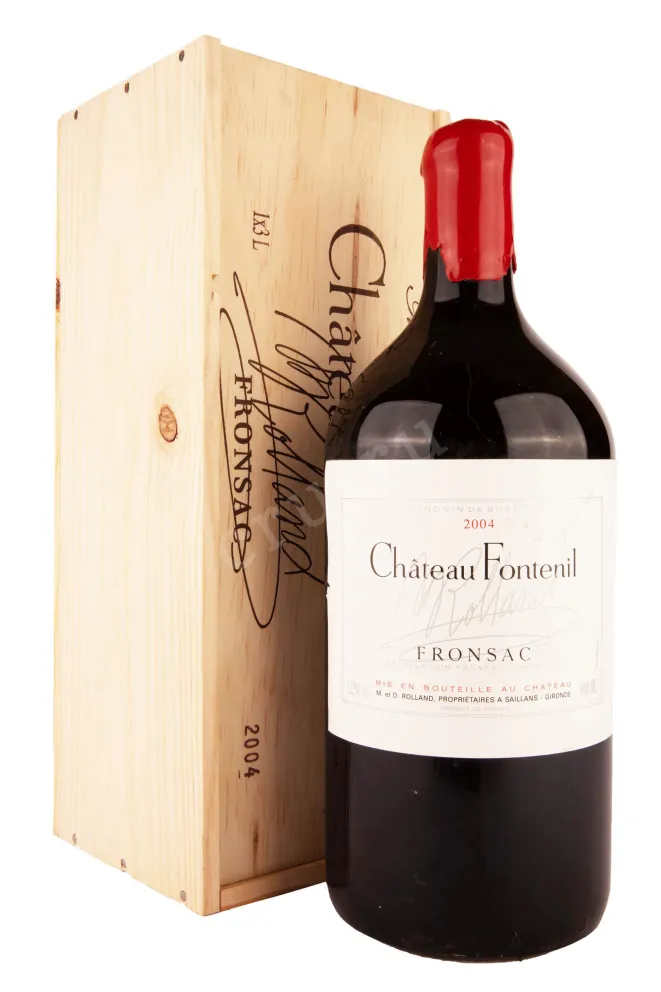 В деревянной коробке Chateau Fontenil Rolland Collection 2004 3 л