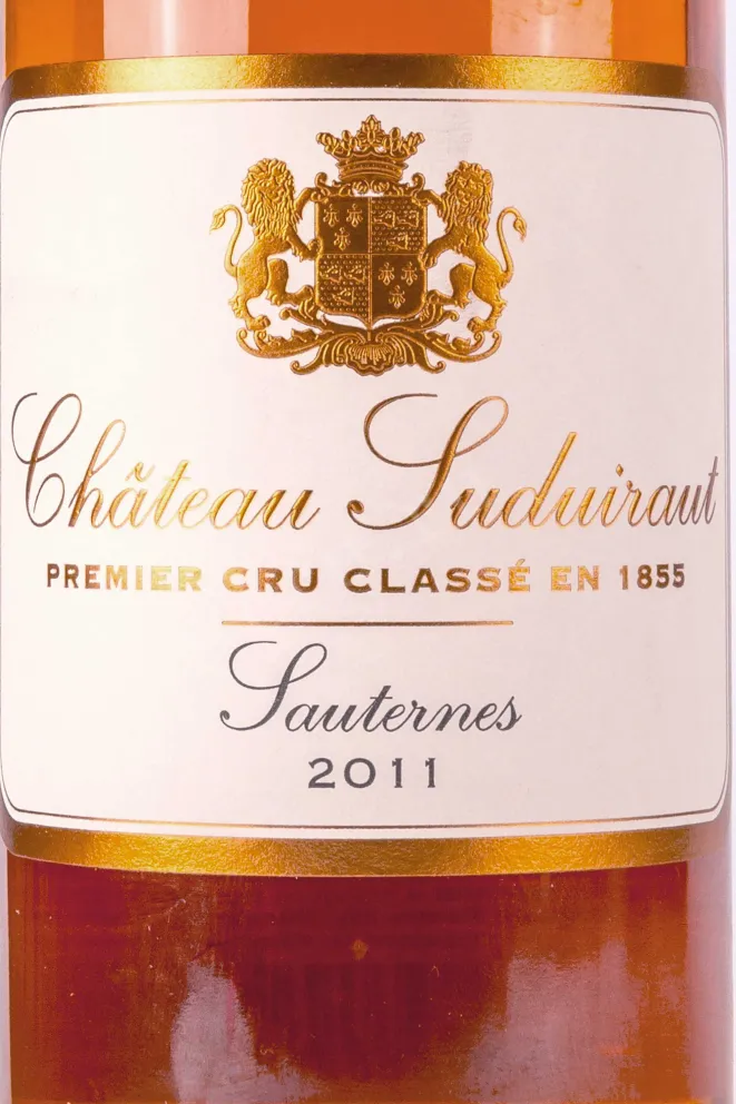 Этикетка Chateau Suduiraut 1er Grand Cru Classe Sauternes 2011 0.75 л