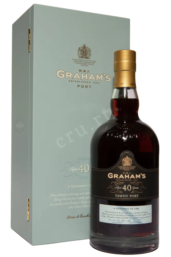 Портвейн Grahams 40 years Tawny with gift box 1994 0.75 л