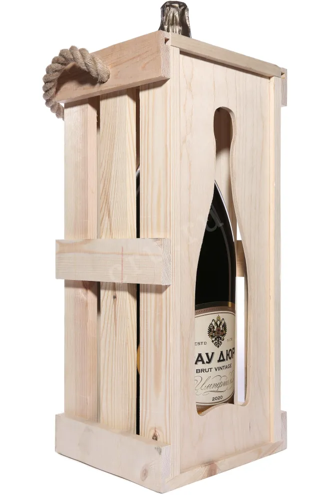 В деревянной коробке Abrau-Durso Imperial Brut Vintage in wood box 2020 6 л