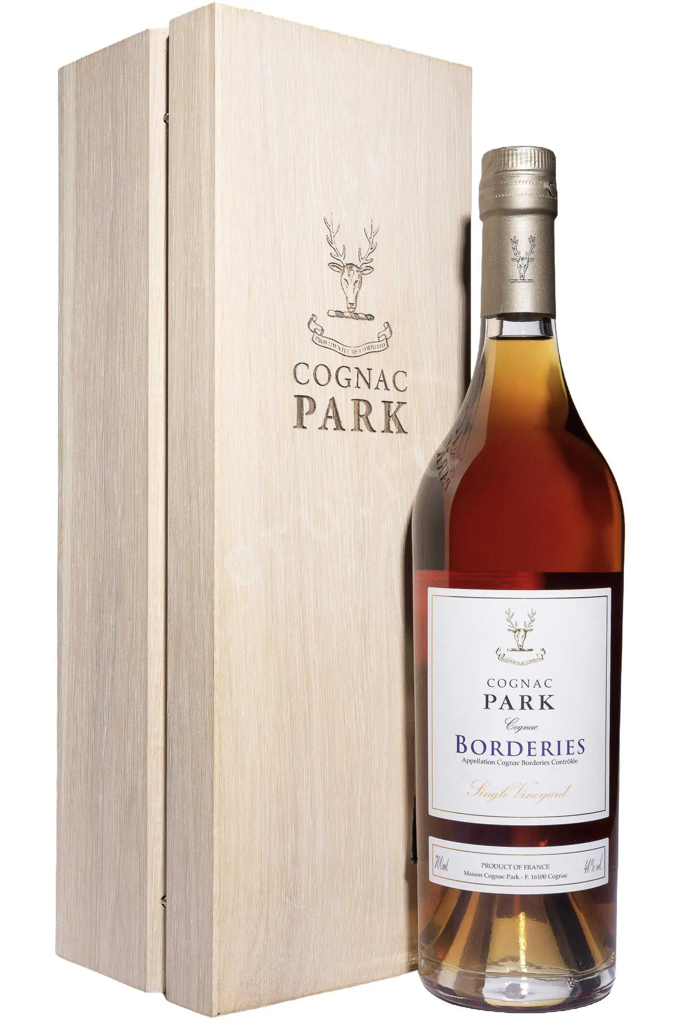 Фото — Коньяк Park Borderies Single Vineyard in wooden box  0.7 л