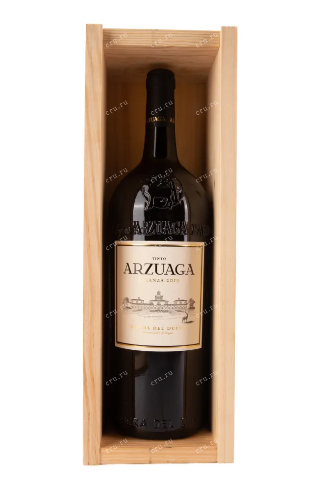 Вино Arzuaga Crianza in wooden box 2019 1.5 л