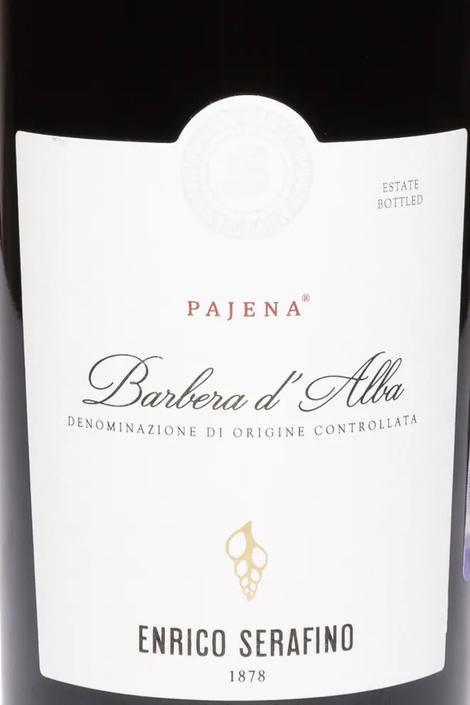 Этикетка Barbera d Alba Enrico Serafino 2021 0.75 л
