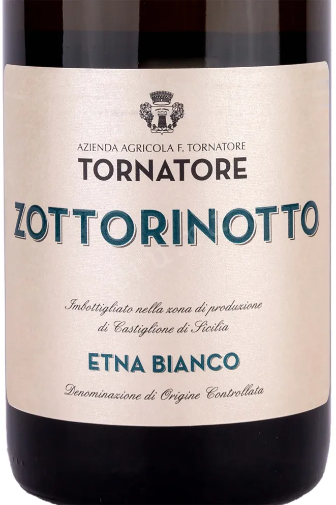 Этикетка Etna Bianco Zottorinotto Tornatore   2020 0.75 л