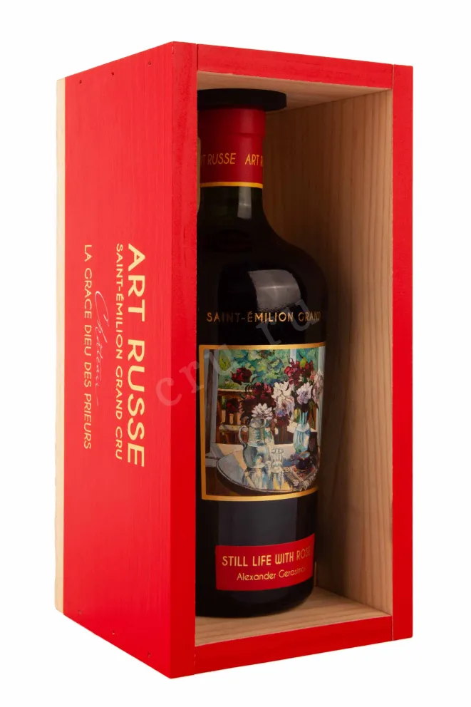 Вино Chateau La Grace Dieu des Prieurs Art Russe Saint-Emilion Grand Cru in gift box 2016 0.75 л