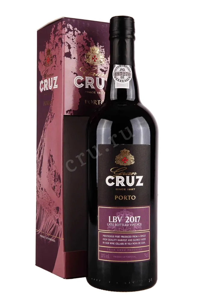 Портвейн Gran Cruz Late Porto Bottled Vintage 2017 0.75 л
