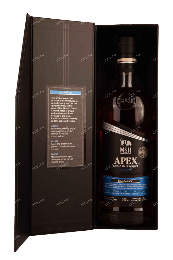 В подарочной коробке M&H Apex ex-Alba Cask gift box 0.7 л