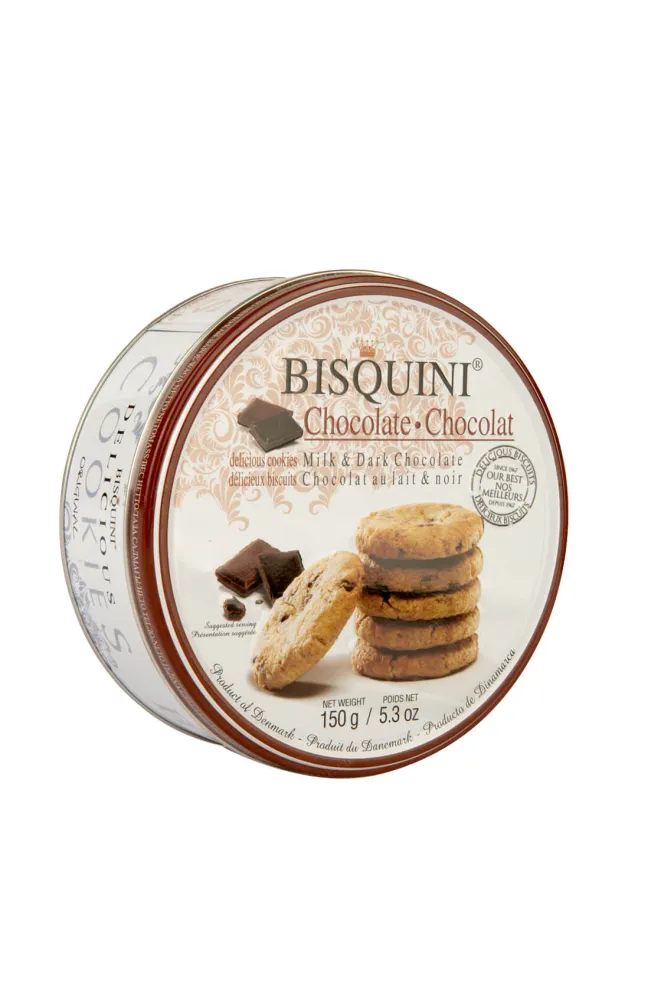Печенье Bisquini milk and dark choclate 150 г