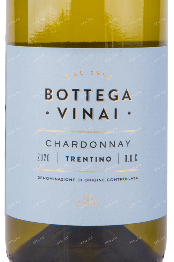 Этикетка вина Bottega Vinai Chardonnay 0.75 л