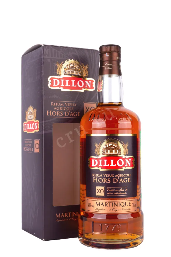 Ром Dillon Hors d'Age XO Martinique gift box  0.7 л