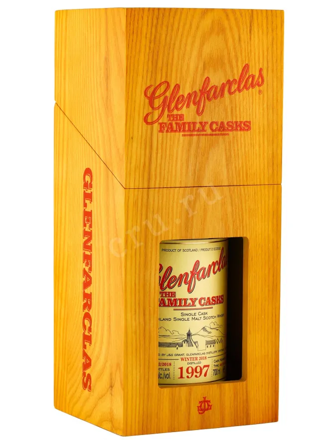 Контрэтикетка Glenfarclas Family Casks 1997 0.7 л
