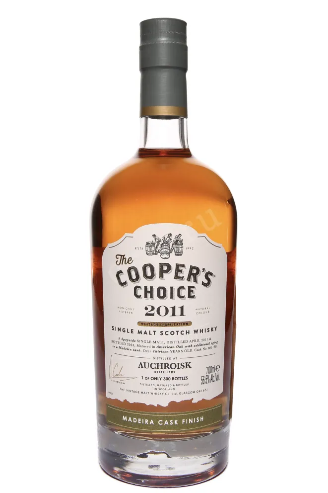Бутылка The Cooper's Choice Auchroisk Madeira Wine Cask Finish in gift box 2011 0.7 л