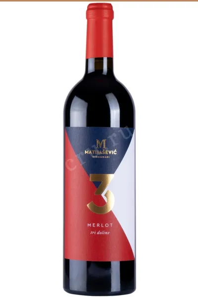Вино Matijasevic Tri Doline Merlot 0.75 л