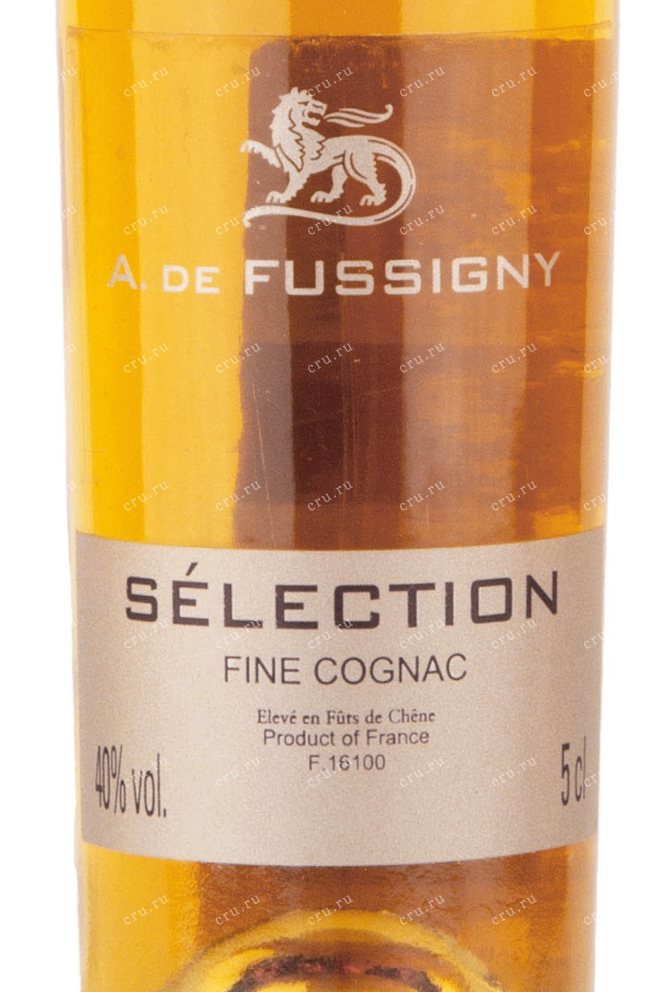 Этикетка A de Fussigny Selection 8 years 0.05 л