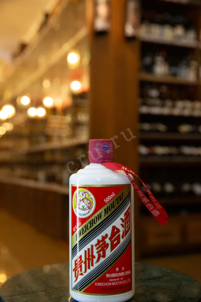 Этикетка Kweichow Moutai gift box + 2 glasses 0.5 л