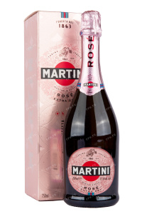 Игристое вино Martini Rose Extra Dry with gift box  0.75 л