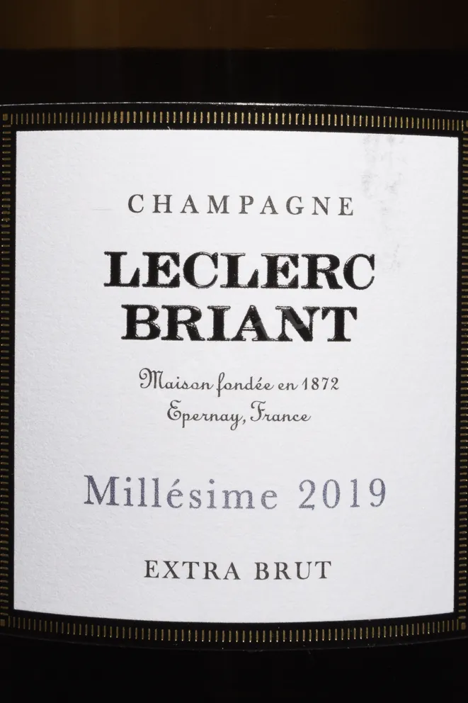 Этикетка Leclerc Briant Millesime 2019 0.75 л