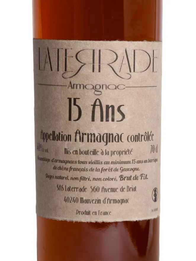 Этикетка Laterrade 15 ans 2004 0.7 л