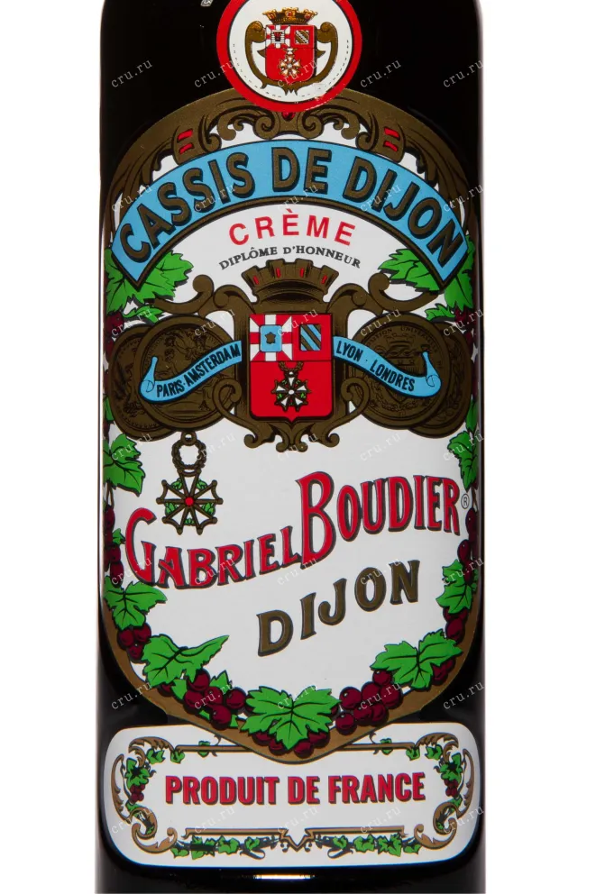 Этикетка Gabriel Boudier Creme de Cassis 0.7 л