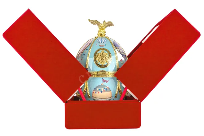 Водка Императорская Коллекция Супер Премиум (голуб.цв. с воздуш шар.) в подарочной упаковке  0.7 л