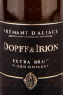 Этикетка Dopff & Irion Cremant d'Alsace AOC Extra Brut Zero Dosage 2019 0.75 л