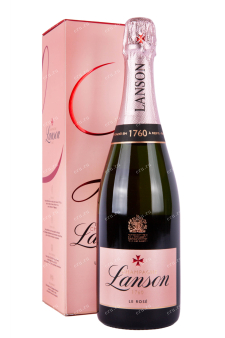 Шампанское Lanson Rose Brut with gift box  0.75 л