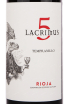Вино Lacrimus 5 Tempranillo Rodriguez Sanzo 2020 0.75 л