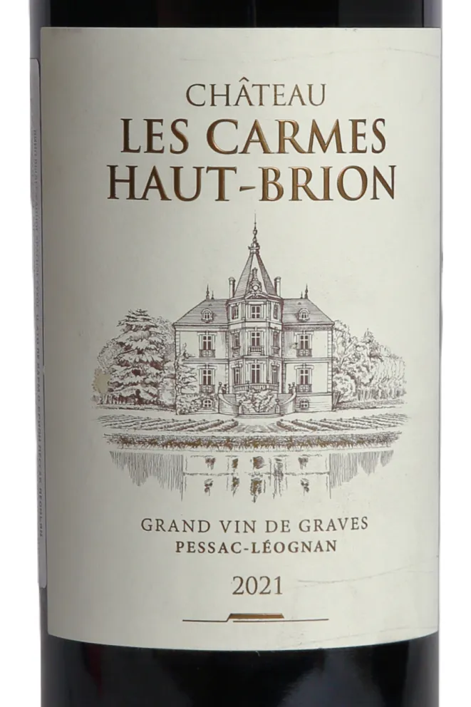 Этикетка Chateau les Carmes Haut-Brion Pessac-Leognan 2021 0.75 л