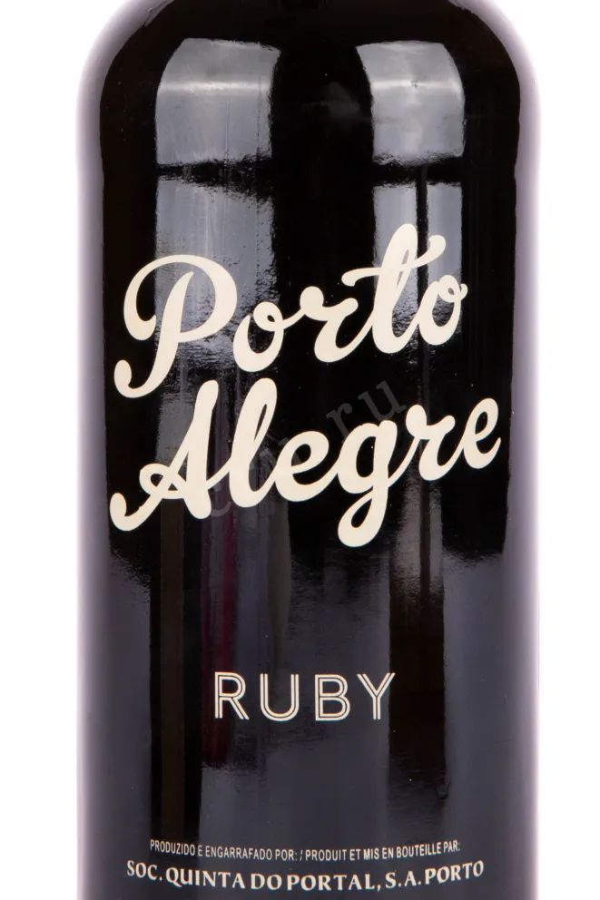 Этикетка портвейна Порто Алегре Руби 0.75 л