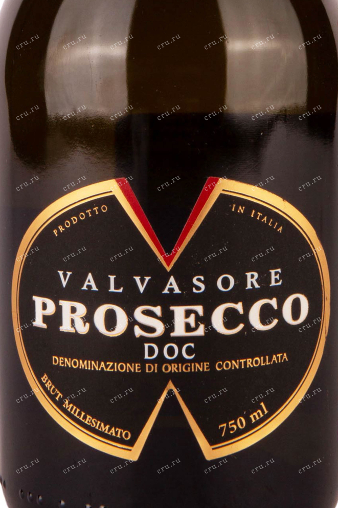 Этикетка Valvasore Prosecco Millesimato 2021 0.75 л