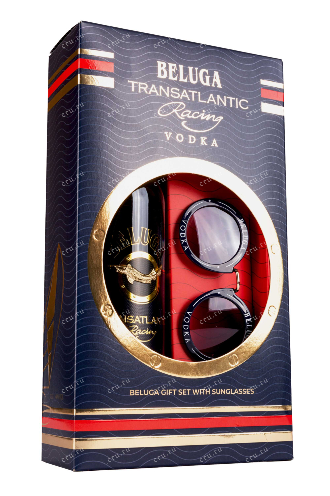 Подарочная коробка Beluga Transatlantic Racing gift box with glasses 0.7 л