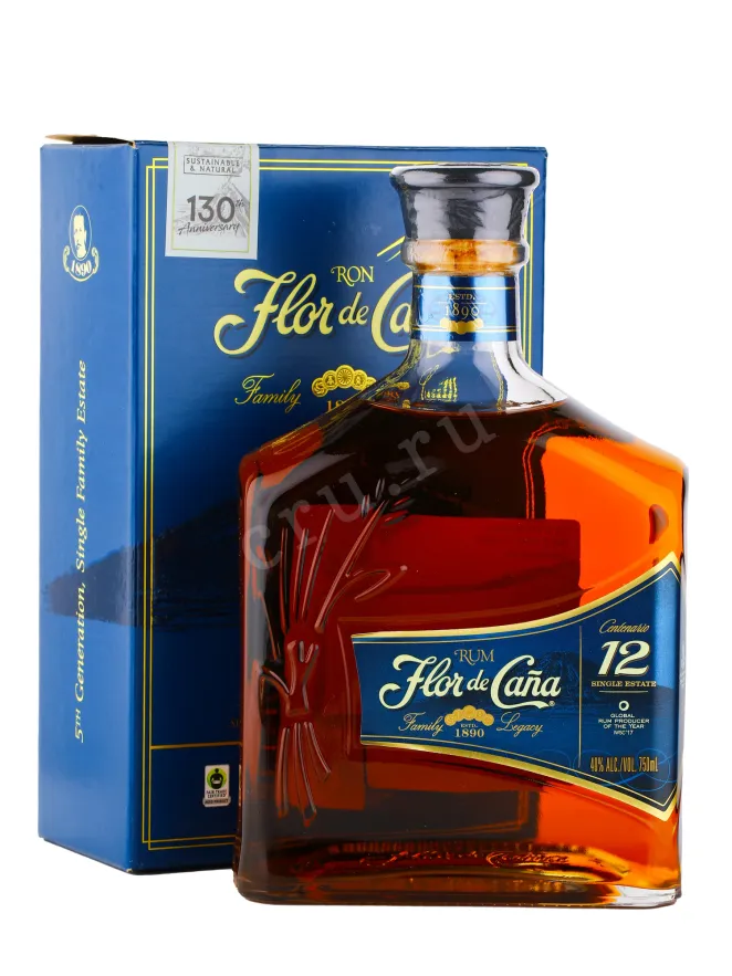 Ром Flor de Cana Centenario 12 years  0.75 л