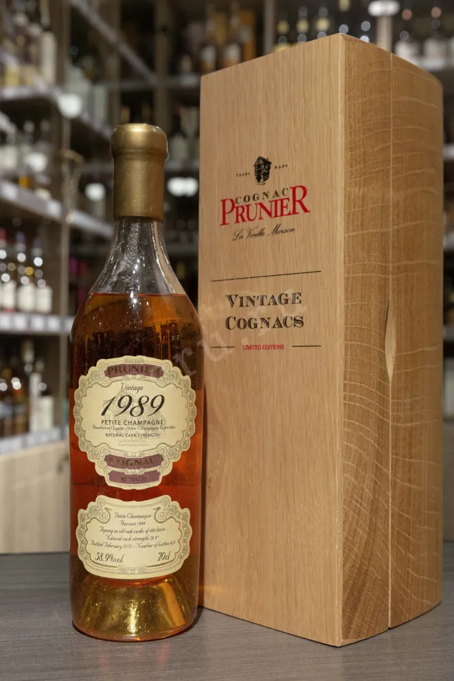 В магазине Крю Профи Prunier Petite Champagne  1989 0.7 л