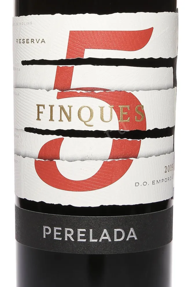 Этикетка Emporda Perelada 5 Fincas Reserva 2019 0.75 л
