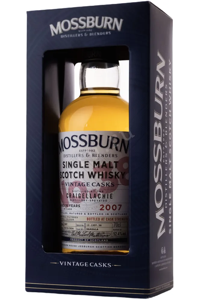 В подарочной коробке 2 Mossburn Craigellachie 16 Years Old in Gift Box 2007 0.7 л