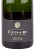 Этикетка игристого вина Bonnaire Tradition 0.75 л