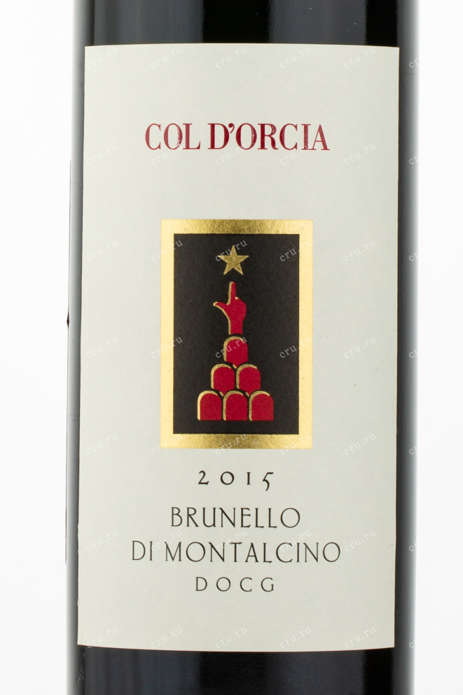 Этикетка вина Brunello di Montalcino Col D Orcia 2016 0.75 л