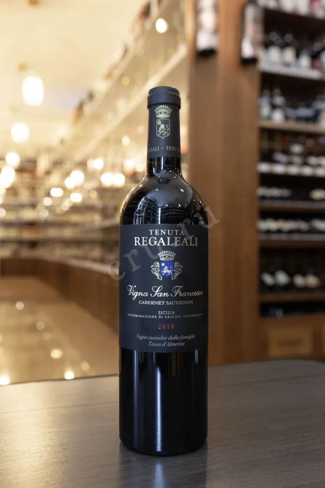 В магазине Крю Профи Tasca d'Almerita Cabernet Sauvignon Vigna San Francesco 2018 0.75 л