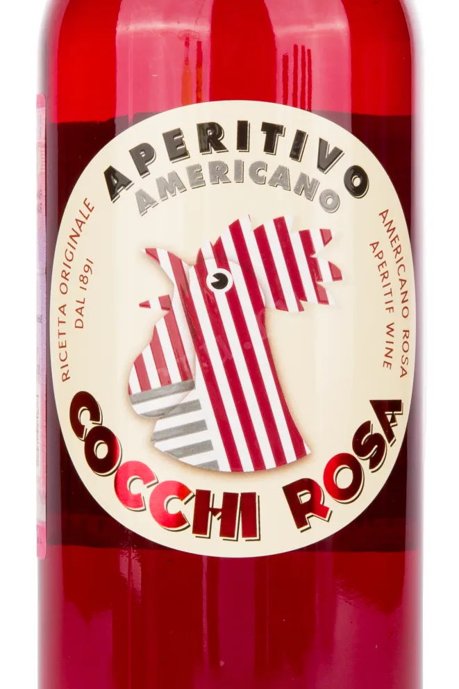 Этикетка вина Aperetivo Americano Cocchi Rosa 0.75 л