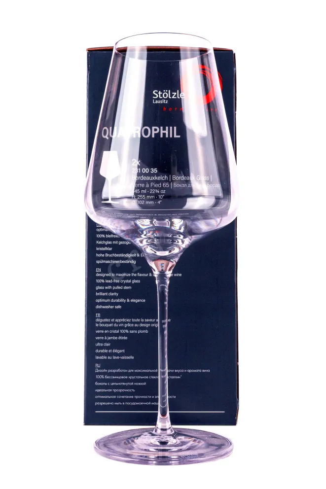В подарочной коробке Stoelzle Bordeaux Quatrophil 0.645 л