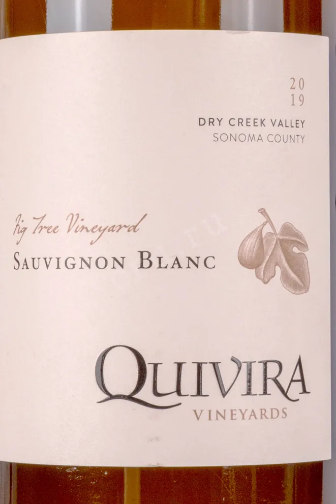 Этикетка Quivira Sauvignon Blanc Fig Tree 2019 0.75 л