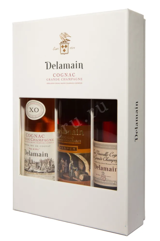 Коньяк Delamain set 3* in gift box  0.2 л