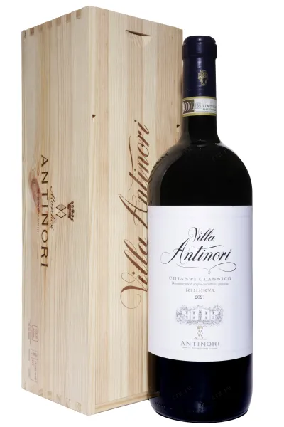 Вино Villa Antinori Chianti Classico DOCG Riserva wood box 2021 1.5 л
